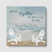 Beach Chairs Wedding Vow Renewal Gastenboek (Voorkant)