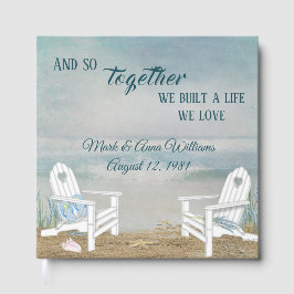 Beach Chairs Wedding Vow Renewal Gastenboek