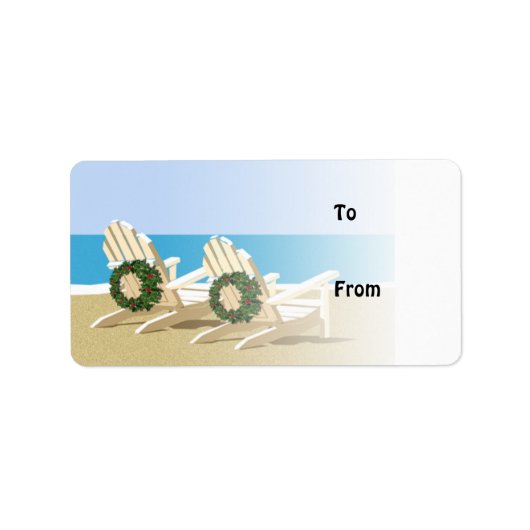Beach Chairs & Wrearies Gift Labels (Voorkant)