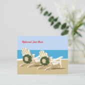 Beach Chairs & Wreaths Briefkaart (Staand voorkant)