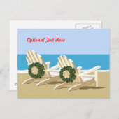 Beach Chairs & Wreaths Briefkaart (Voorkant / Achterkant)