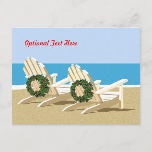 Beach Chairs & Wreaths Briefkaart