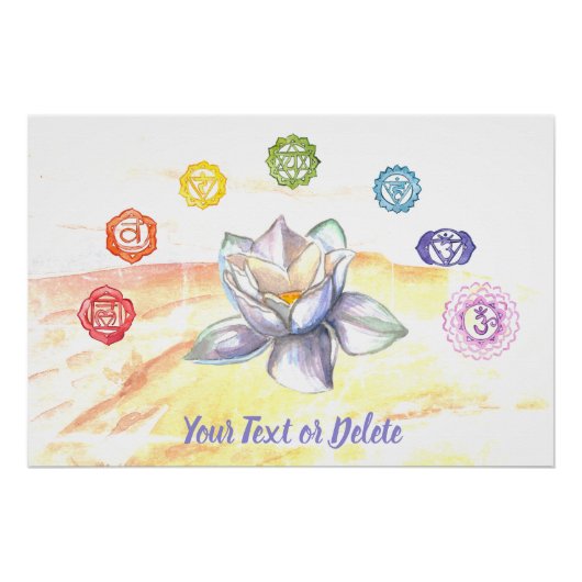 *~* Beach Chakra schilderend artistiek Poster (Voorkant)