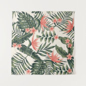 Beach cheerful seamless pattern wallpaper of tropi wandkleed (Voorkant (horizontaal))