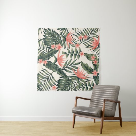 Beach cheerful seamless pattern wallpaper of tropi wandkleed (In Situ (horizontaal))