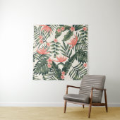 Beach cheerful seamless pattern wallpaper of tropi wandkleed (In situ)