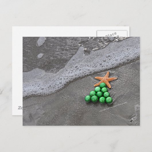 Beach Chic Christmas Briefkaart (Voorkant / Achterkant)