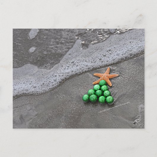 Beach Chic Christmas Briefkaart (Voorkant)