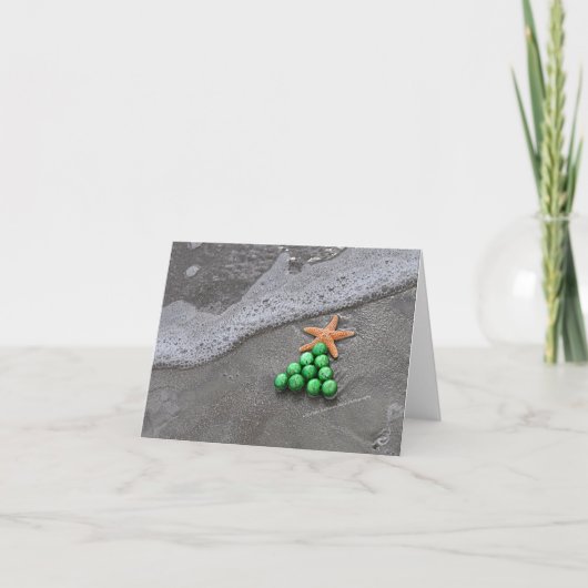 Beach Chic Notecard Feestdagen Kaart (Voorkant)