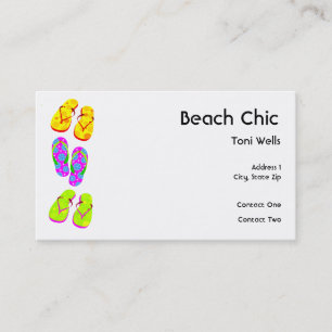 Beach Chic-Visitekaartjes Visitekaartje