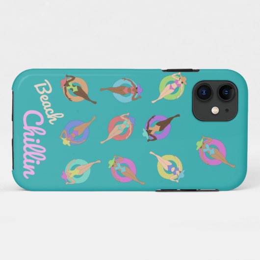 Beach Chillin Girls Case-Mate iPhone Case (Achterkant (horizontaal))