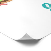 Beach Chillin Girls Personalization Text Poster (Hoek)