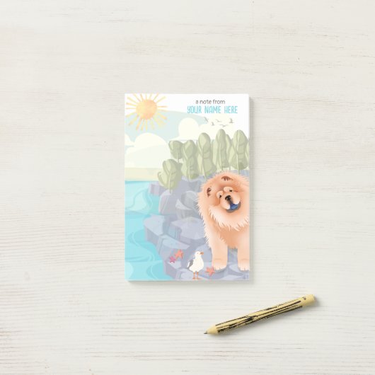 BEACH CHOW Sticky Notes (Op bureau)