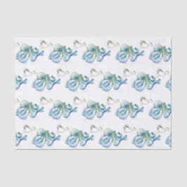 Beach Christmas Blue Tissue Paper Tissuepapier