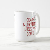 Beach Christmas Crab Coffee Mugs Koffiemok (Voorkant rechts)