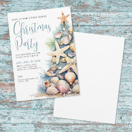 Beach Christmas Party Kaart
