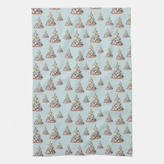 Beach Christmas Theedoek (Verticaal)