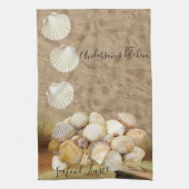 Beach Clams Beach Stones Kitchen Hand Towel Theedoek (Verticaal)