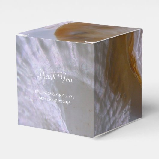 Beach Clams Wedding Bedankdoosjes (Voorkant Zijde)