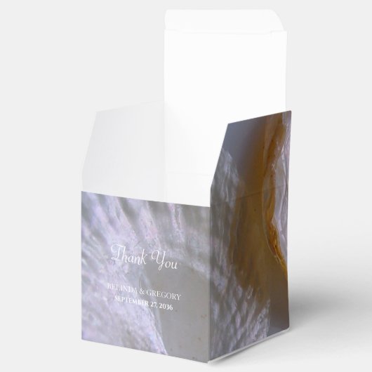 Beach Clams Wedding Bedankdoosjes (Geopend)