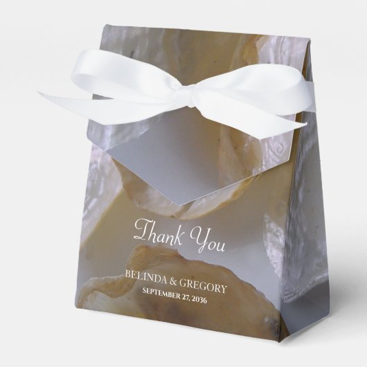 Beach Clams Wedding Bedankdoosjes (Voorkant Zijde)