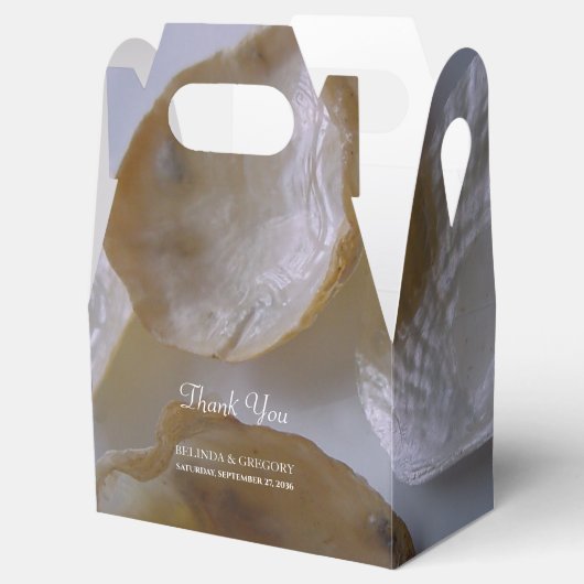 Beach Clams Wedding Bedankdoosjes (Geopend)