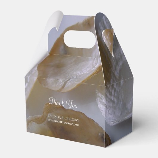 Beach Clams Wedding Bedankdoosjes (Voorkant Zijde)