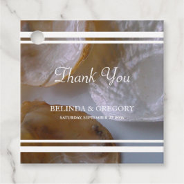 Beach Clams Wedding Gift Bedankjes Labels