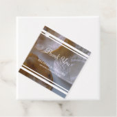 Beach Clams Wedding Gift Bedankjes Labels (In situ)