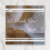 Beach Clams Wedding Gift Bedankjes Labels (Voorkant)