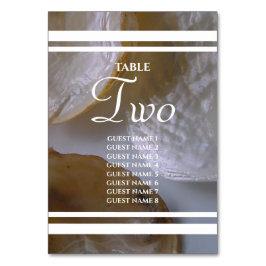 Beach Clams Wedding Guest Names Kaart