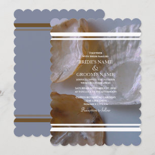 Beach Clams Wedding Invitations Kaart