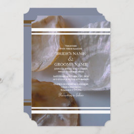 Beach Clams Wedding Invitations Kaart