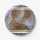 Beach Clams Wedding Papieren Bordje (Voorkant)