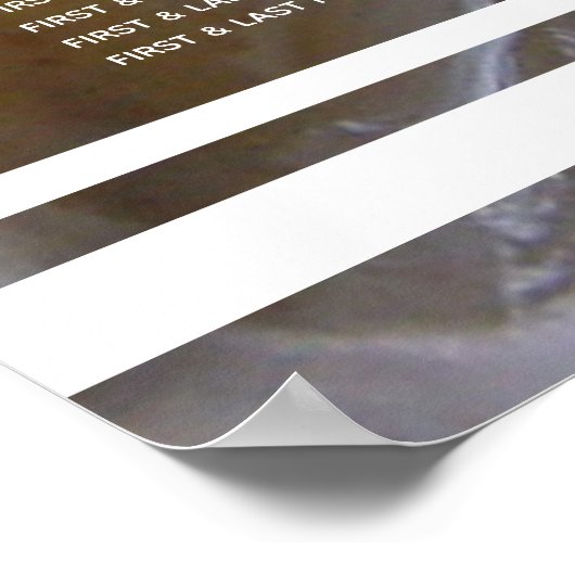 Beach Clams Wedding Seating Chart Poster (Hoek)