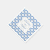 Beach Clamshells Seashells Namen Trouwen Servetten (Hoek)