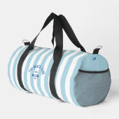Beach Club Crest Blue Cabana Stripe Monogram Plunjezak (Rechterhoek)