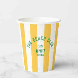 Beach Club Crest - Jupiter Nederland - Custom Desi Papieren Bekers