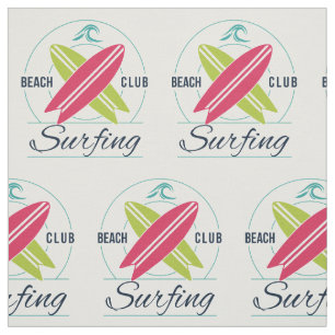 Beach Club Surfing custom fabric Stof