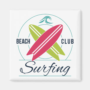 Beach Club Surfing magnet