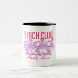 beach  club  tweekleurige koffiemok