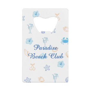 Beach Club Verjaardag Creditkaart Flessenopener