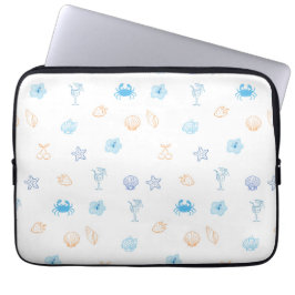 Beach Club Verjaardag Laptop Sleeve