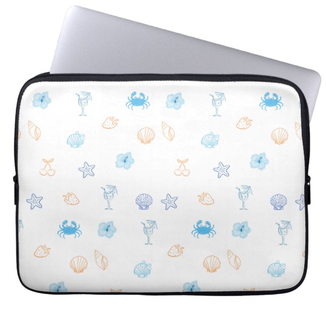Beach Club Verjaardag Laptop Sleeve (Voorkant)