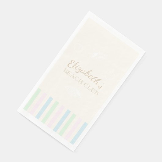 Beach Club Verjaardag servetten (Hoek)