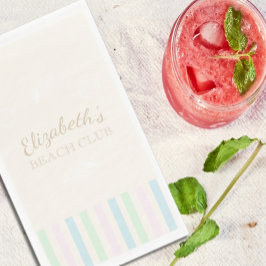 Beach Club Verjaardag servetten