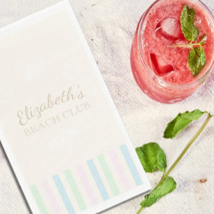 Beach Club Verjaardag servetten