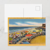 Beach Club, Virginia Beach, Va Briefkaart (Voorkant / Achterkant)