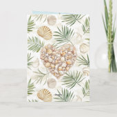 Beach Coast Ocean Boat Anchor Birthday Kaart (Achterkant)