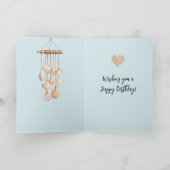 Beach Coast Ocean Sea Shells Birthday Kaart (Binnen)